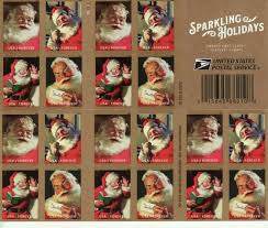 2018 USPS Sparkling Holidays Christmas Santa Forever Stamps 1set=5Sheets Was $73.00/set - stampworldstore