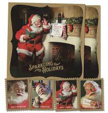 2018 USPS Sparkling Holidays Christmas Santa Forever Stamps 1set=5Sheets Was $73.00/set - stampworldstore