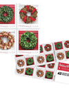 2019 USPS Christmas Tradition Celebration Holiday Wreaths Forever Stamps 1set=5Sheets Was $73.00/set - stampworldstore