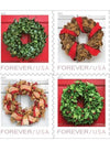 2019 USPS Christmas Tradition Celebration Holiday Wreaths Forever Stamps 1set=5Sheets Was $73.00/set - stampworldstore