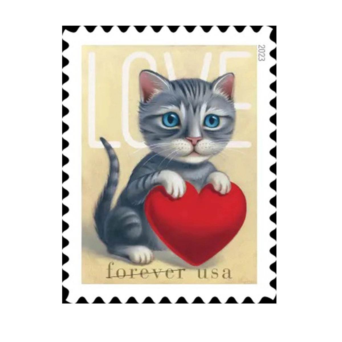 2023 USPS Cat and Dog Love Forever Stamps 1set=5Sheets Was $73.00/set - stampworldstore