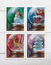 2023 US Snow Globes Booklet Stamps 1set=5Sheets Was $73.00/set - stampworldstore