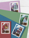 2023 US Snow Globes Booklet Stamps 1set=5Sheets Was $73.00/set - stampworldstore