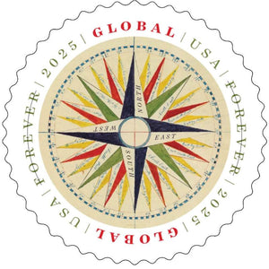 2025 Global1794 Compass Rose Stamps Sheet of 10 1set=5Sheets Was $73.00/set - stampworldstore
