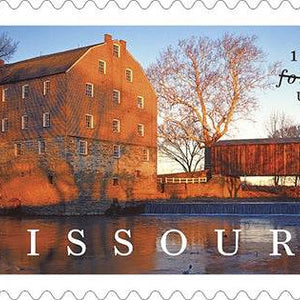 Bollinger’s Mill and Burfordville Covered Bridge Featured on Missouri Statehood Stamp 1set=5Sheets Was $73.00/set - stampworldstore