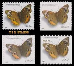 2006 US Common Buckeye Butterfly Stamps - Full Booklet Pane of 10 1set=5Sheets  Was $73.00/set
