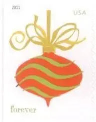 2011 US Holiday Baubles Forever Stamps Booklet of 20 1set=5Sheets  Was $73.00/set