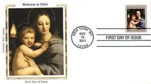 2011 Raphael Madonna of the Candelabra Stamps 1set=5Sheets  Was $73.00/set