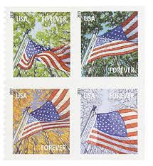 2013 USPS Forever Stamps A Flag for All Seasons Was $73.00/roll