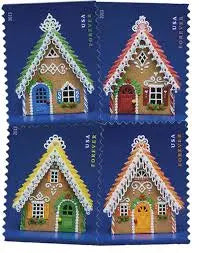 2013 US Holiday Gingerbread Houses Forever Postage Stamps 1set=5Sheets  Was $73.00/set