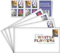 2014 Winter Flowers Forever Postage Stamps 1set=5Sheets  Was $73.00/set