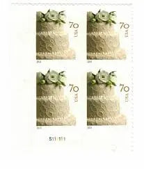 2014 US Wedding Cake Postage Stamps 1set=5Sheets  Was $73.00/set