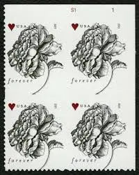 2015 Vintage Rose Pane Wedding Forever Postage Stamps 1set=5Sheets  Was $73.00/set