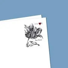 2015 Vintage Tulip Pane Postage Wedding Stamps 1set=5Sheets  Was $73.00/set