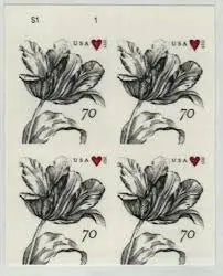 2015 Vintage Tulip Pane Postage Wedding Stamps 1set=5Sheets  Was $73.00/set