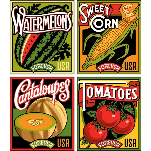 2015 USPS Summer Harvest Forever Stamps 1set=5Sheets  Was $73.00/set