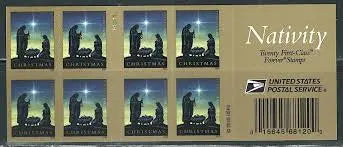 2016 First-Class Forever Stamp - Traditional Christmas: Nativity 1set=5Sheets  Was $73.00/set