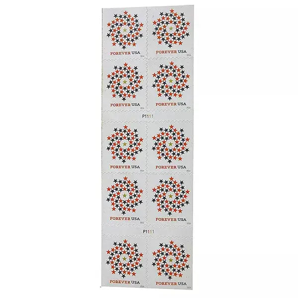 2016 USPS Stars Red & Blue Forever Stamps 1set=5Sheets  Was $73.00/set