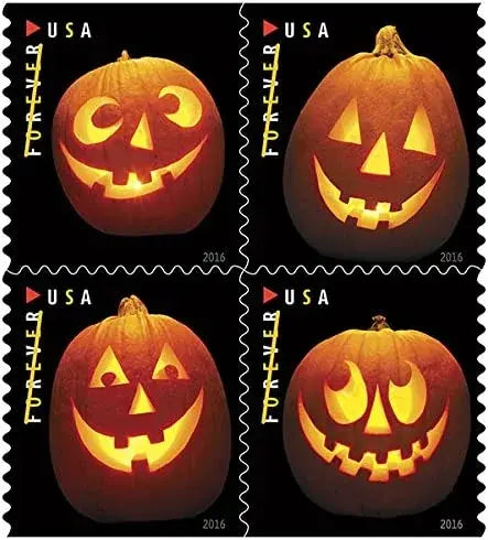 2016 USPS Jack o Lanterns Forever First Class Postage Stamps 1set=5Sheets  Was $73.00/set