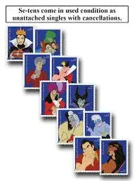 2017 USPS Walt Disney Villains Forever First Class Postage Stamps 1set=5Sheets  Was $73.00/set