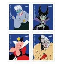 2017 USPS Walt Disney Villains Forever First Class Postage Stamps 1set=5Sheets  Was $73.00/set