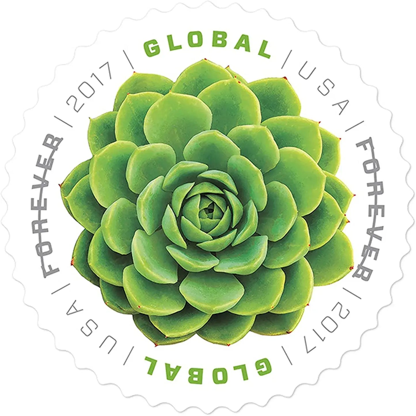 2017 USPS Global Green Succulent International Forever Stamps 1set=5Sheets  Was $73.00/set