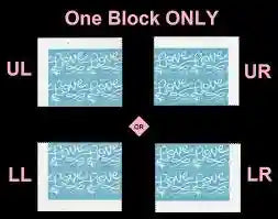 2017 Love Skywriting Wedding Sheet of 20 1set=5Sheets  Was $73.00/set