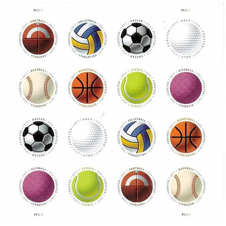 2017) USPS Have a Ball! Baseball Basketball Vollyball Postage Stamps 1set=5Sheets  Was $73.00/set