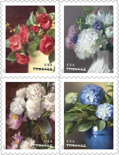 2017 USPS Flowers from The Garden Forever Stamps 1set=5Sheets  Was $73.00/set