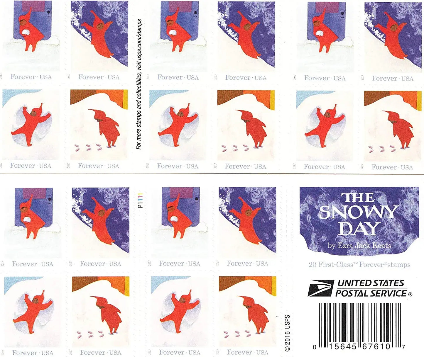2017 USPS Snowy Day Forever Postage Stamps 1set=5Sheets  Was $73.00/set