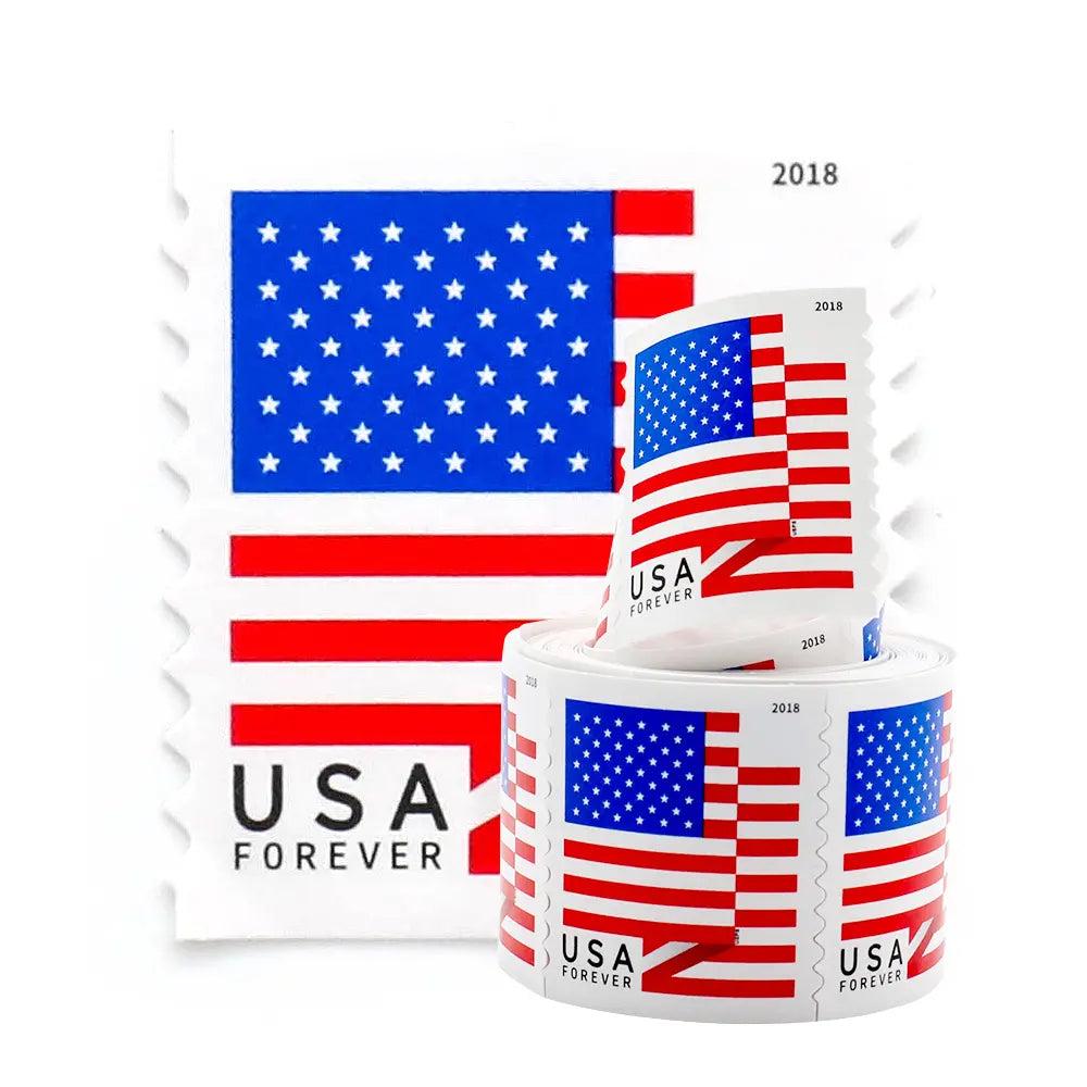 2018 USPS Forever American Flag Stamps Rolls Was $73.00/roll