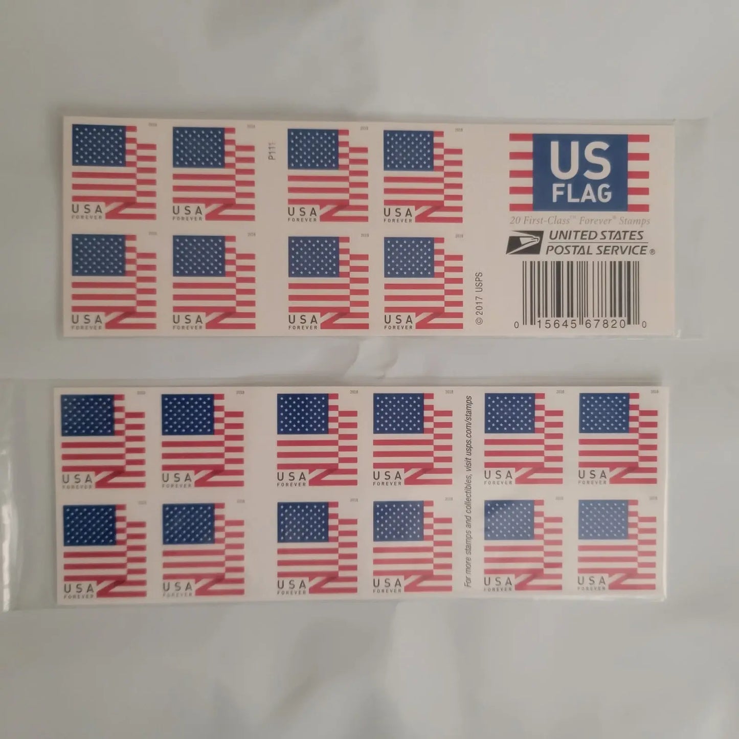 USPS US Flag 2018 Forever Stamps (Sheets of 20) 1set=5Sheets  Was $73.00/set