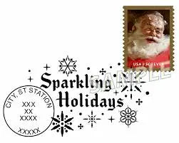 2018 USPS Sparkling Holidays Christmas Santa Forever Stamps 1set=5Sheets  Was $73.00/set