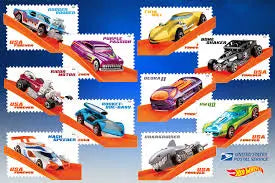 2018 USPS Hot Wheels Stamps 1set=5Sheets  Was $73.00/set