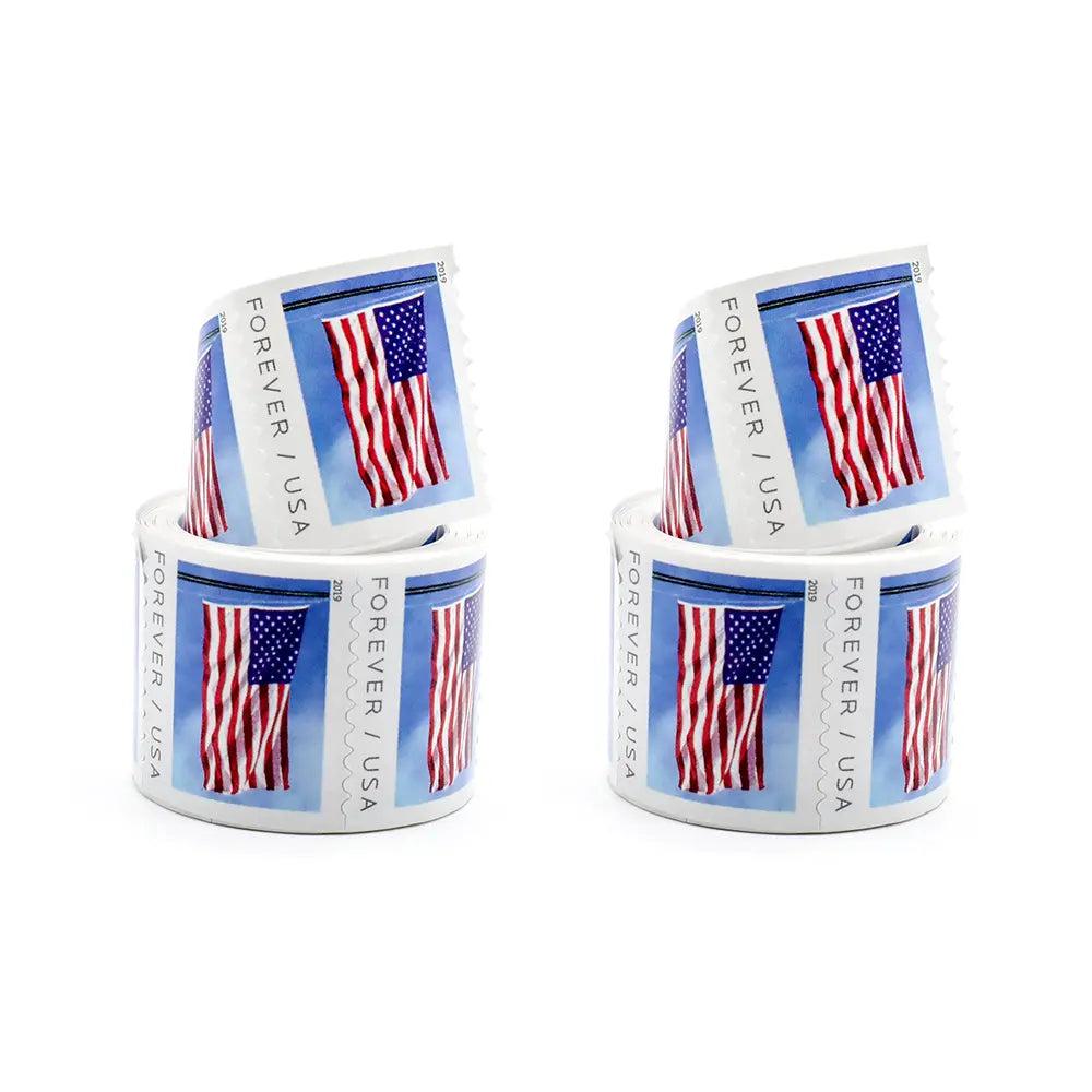 2019 USPS Flag Forever First Class Postage Stamps Was $73.00/roll