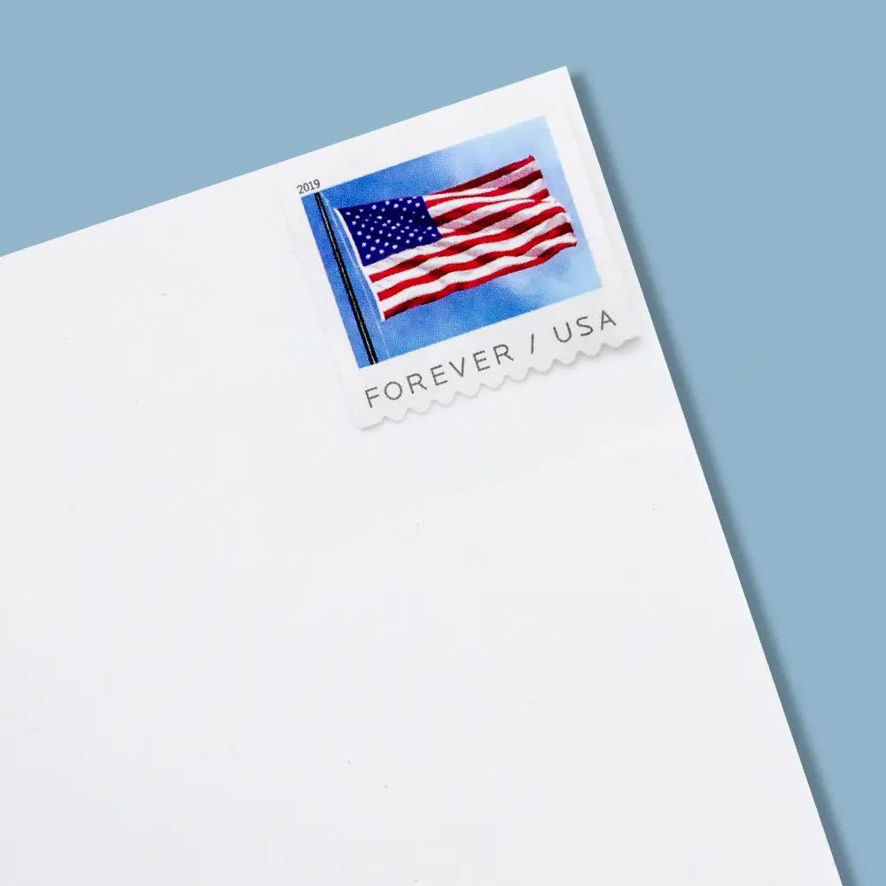 2019 USPS Flag Forever First Class Postage Stamps Was $73.00/roll