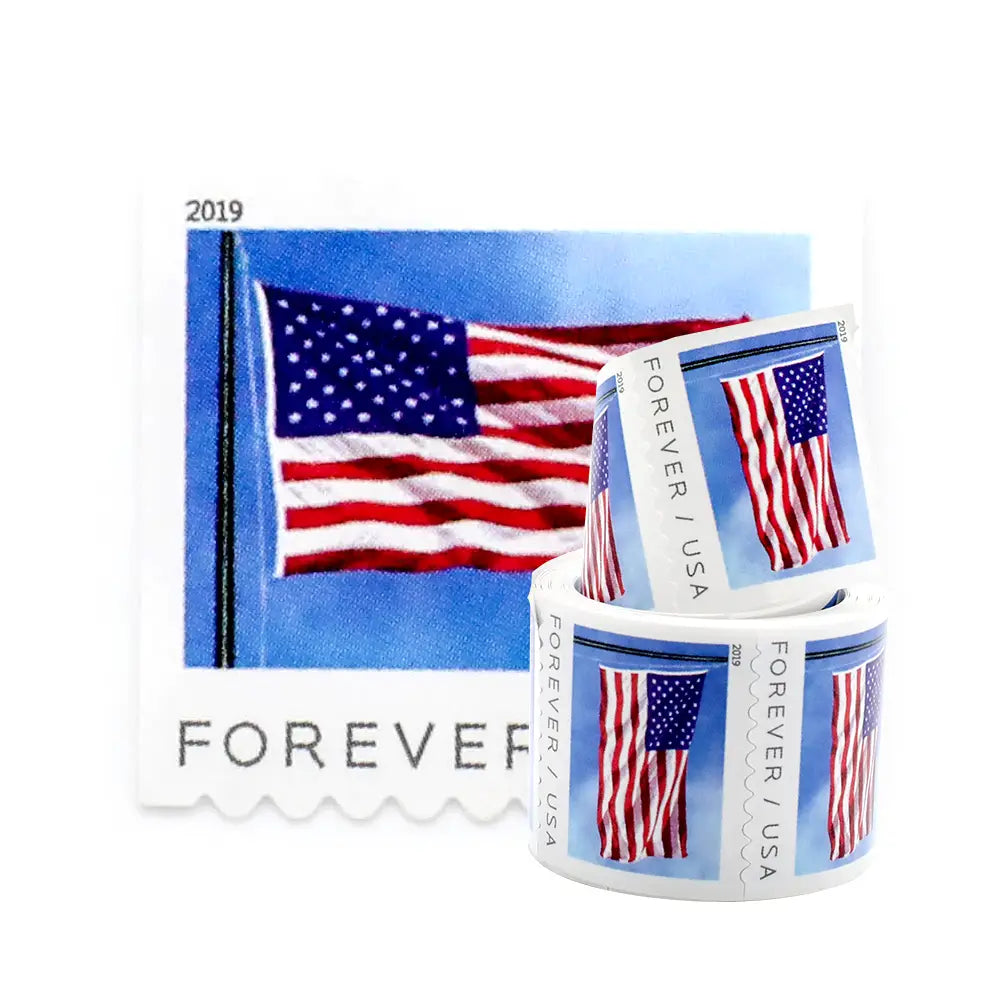 2019 USPS Flag Forever First Class Postage Stamps Was $73.00/roll