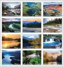 2019 US Wild And Scenic Rivers Forever First Class Postage Stamps 1set=5Sheets  Was $73.00/set