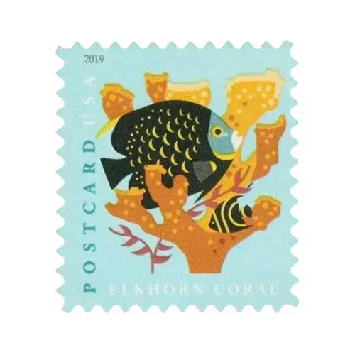 2019 USPS Coral Reefs Postcard First Class Forever Postage Stamps 1set=5Sheets  Was $73.00/set