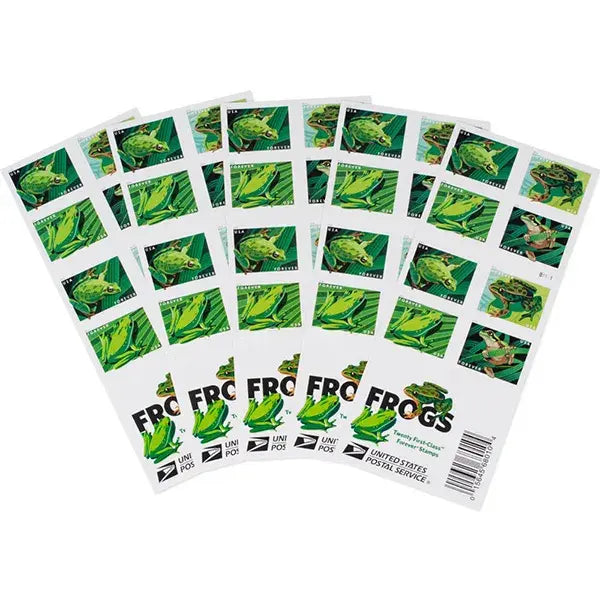 2019 USPS Frogs Forever First Class Postage Stamps 1set=5Sheets  Was $73.00/set
