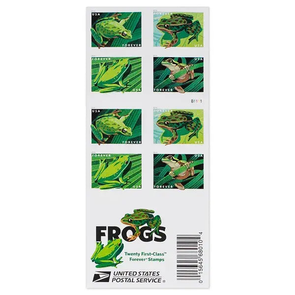 2019 USPS Frogs Forever First Class Postage Stamps 1set=5Sheets  Was $73.00/set