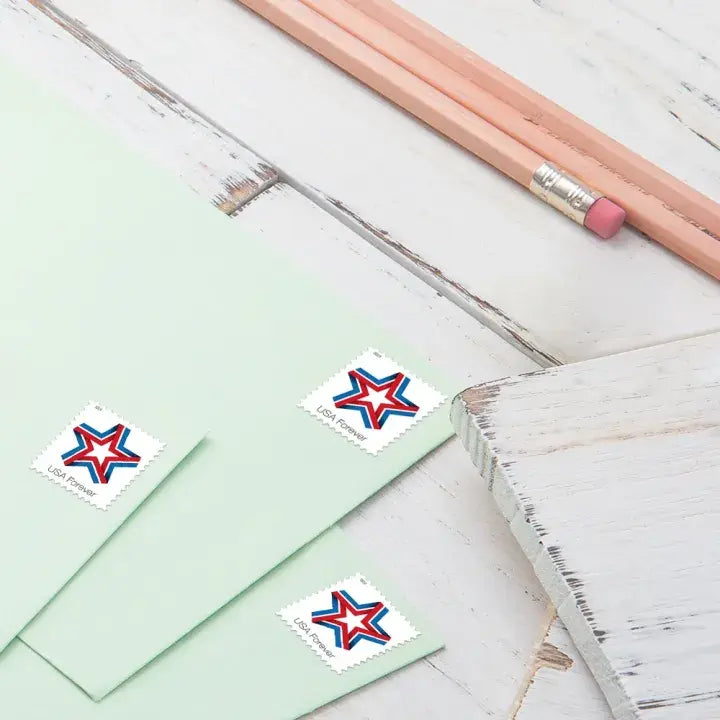 2019 USPS Star Ribbon Forever Stamps 1set=5Sheets  Was $73.00/set