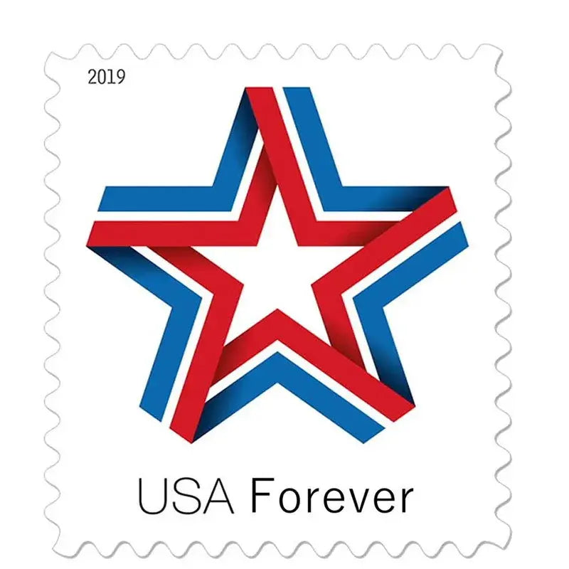 2019 USPS Star Ribbon Forever Stamps 1set=5Sheets  Was $73.00/set