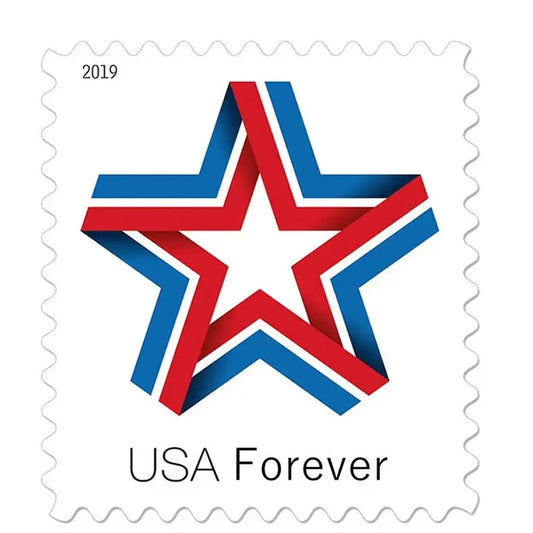 2019 USPS Star Ribbon Forever Stamps 1set=5Sheets  Was $73.00/set
