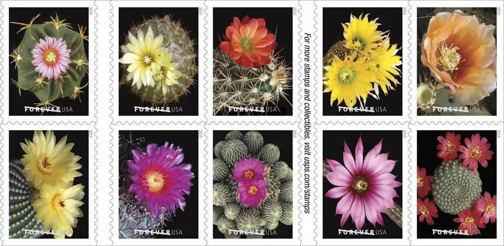 2019 USPS Cactus Flowers Forever First Class Postage Stamps 1set=5Sheets  Was $73.00/set