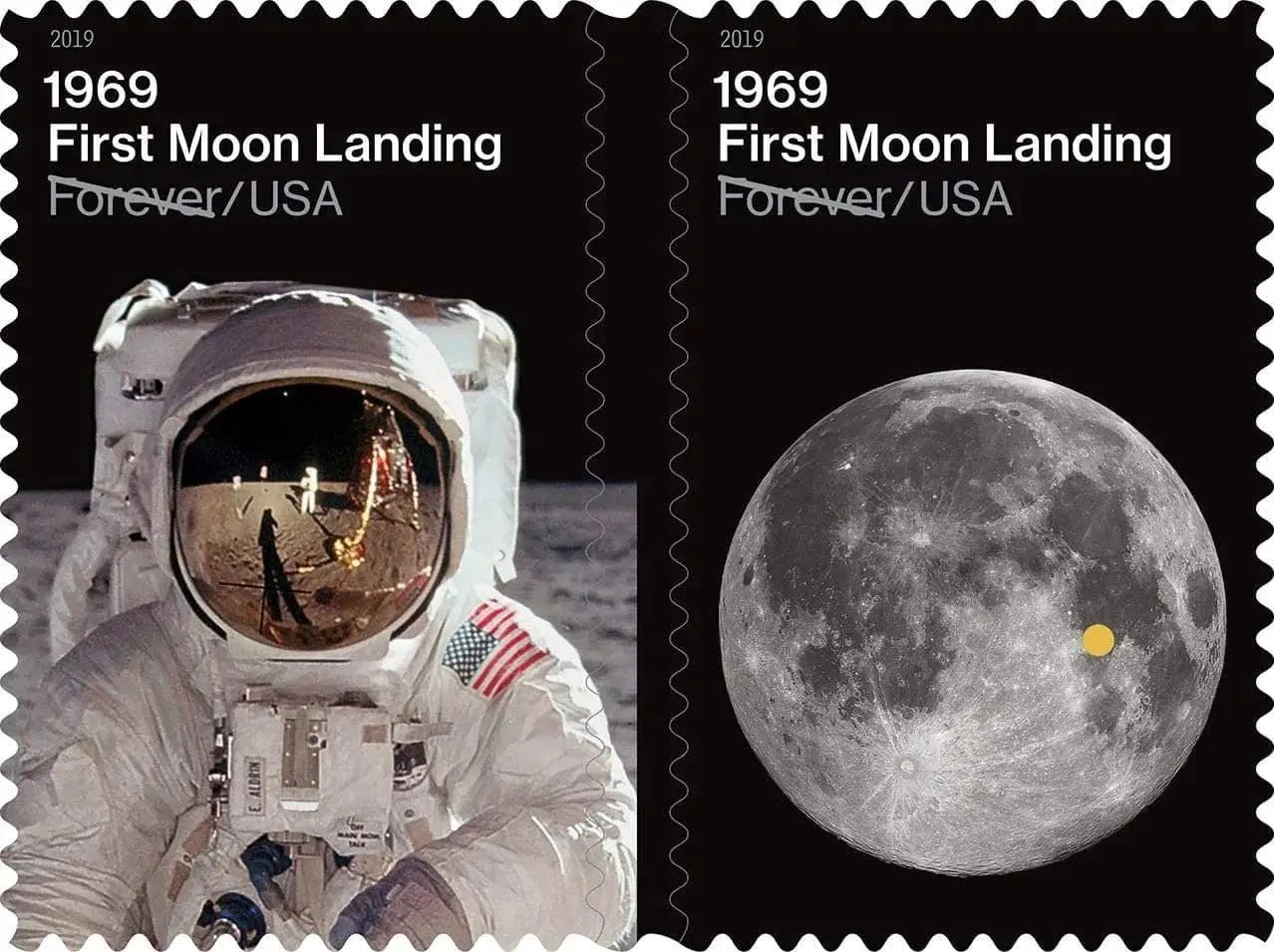 2019 1969 50th Anniversary of the Moon Landing Forever Stamps 1set=5Sheets  Was $73.00/set