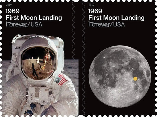 2019 1969 50th Anniversary of the Moon Landing Forever Stamps 1set=5Sheets  Was $73.00/set
