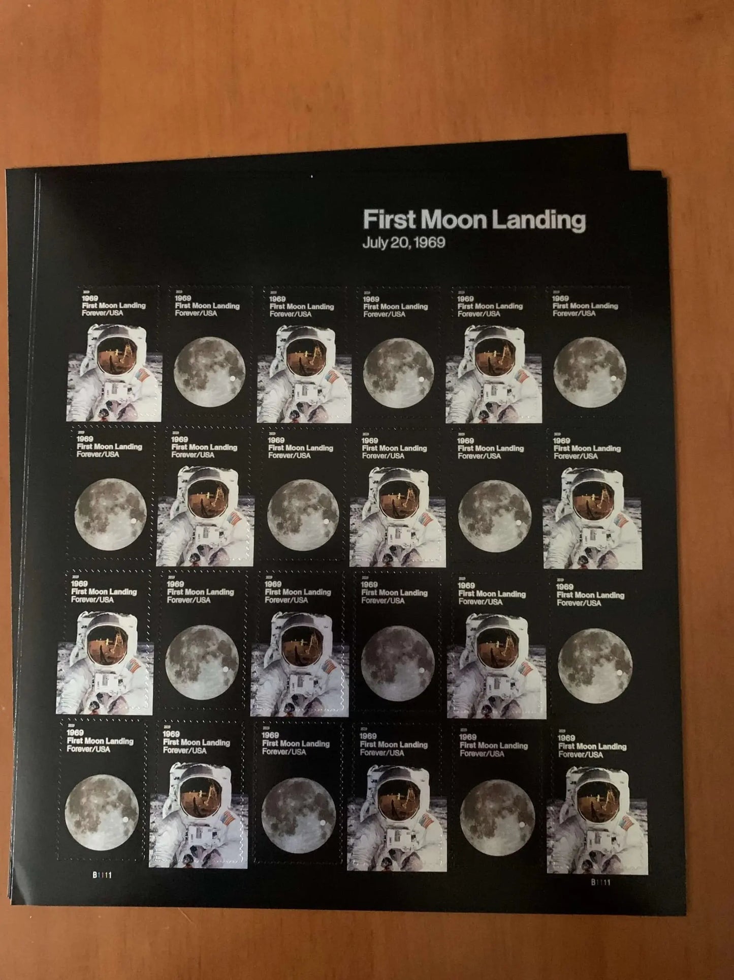 2019 1969 50th Anniversary of the Moon Landing Forever Stamps 1set=5Sheets  Was $73.00/set