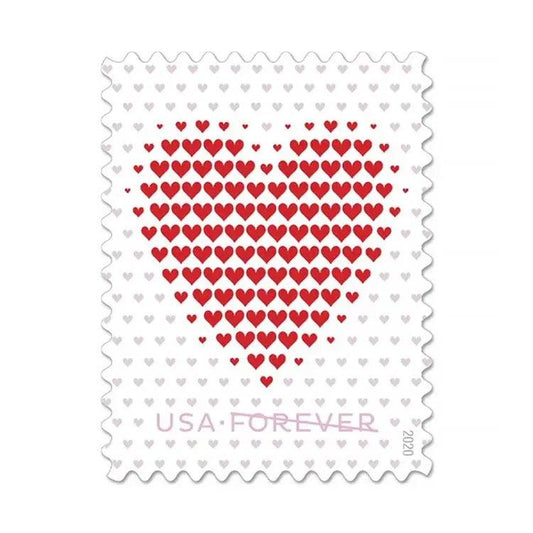 2020 USPS Made Of Hearts Forever Stamps 1set=5Sheets  Was $73.00/set