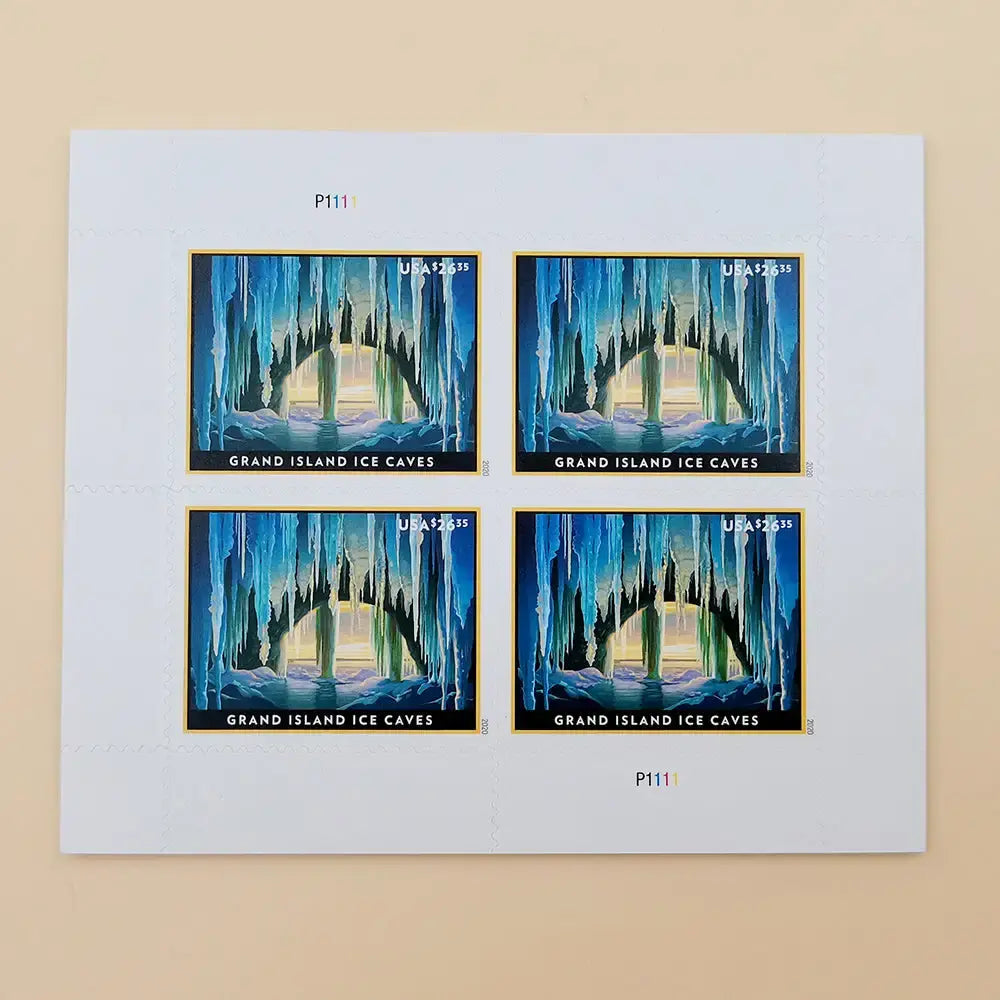 2020 US Grand Island Ice Caves Stamps 1set=5Sheets  Was $73.00/set
